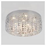 $126 Crystal Nest 15 in. 26 Watt Modern Chrome Int