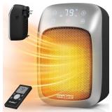 GiveBest Plug in Wall Space Heater With Remote, 80