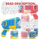 EagleStone 2 Pack Bubble Gun Machine for Kids, Aut