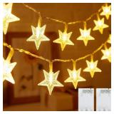 Minetom Star String Lights Battery Operated - 2 Pa
