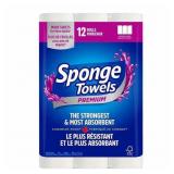 Sponge Towels Premium Paper Towels - 12 Rolls