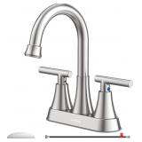 Bathroom Faucets for Sink 3 Hole, Hurran 4 inch Br