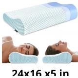 Memory Foam Bed Pillow for Sleeping, Ergonomic Cer