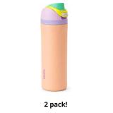 Owala FreeSip Insulated Water Bottle, Black, Stain