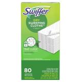 Swiffer Sweeper Dry Cloth Refill, 80 Count, White
