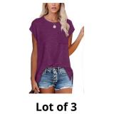 XIEERDUO T Shirts for Women Summer Tops Loose Fit