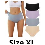 Seamless High Waisted Underwear for Women Cheeky N