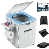 Extra Large Portable Toilet, 15.4' H Patented Fold