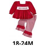 Baby Girl Clothes Heart Red Valentine's Day Outfit