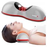Heated Neck Stretcher with Red Light Therapy, Wire