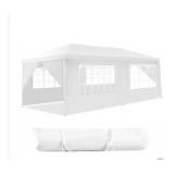$287 Costway 10-ft x 20-ft Rectangular White Stand