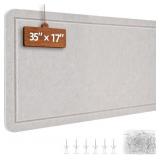 Bulletin Board, 35 x 17 inches Decorative Felt Pin