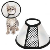Depets Adjustable Recovery Pet Cone E-Collar for C