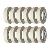 12 Rolls Masking Tape, 0.7'   50 Yards   5.3 mils