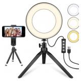 LED Ring Light 6' with Tripod Stand for YouTube Vi