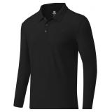 MoFiz Men's Golf Polo Shirts Long Sleeve Jersey Sh
