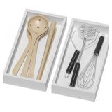 Lixple Bamboo Drawer Organizer, Cutlery Silverware