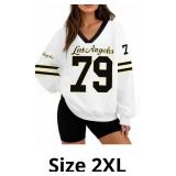 SUPEYA Jersey Shirts for Women Oversized Sweatshir