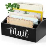 DRASTAR Mail Organizer Countertop, Mail Holder wit