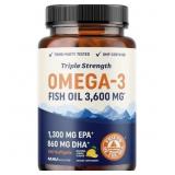 Triple Strength Omega 3 Fish Oil Softgels, Essenti