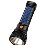 E-SHIDAI Solar Rechargeable Flashlight, Multi Func