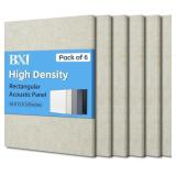 BXI Sound Absorber - 16 X 12 X 3/8 Inches 6 Pack H