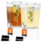 Lifewit 2 Gallon Drink Dispenser for Parties 2 Pcs