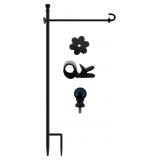 LCCBRO Garden Flag Holder Stand for Outside 12 x 1