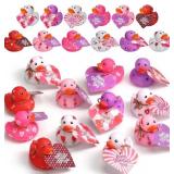 Jerify 12 Pcs 2 Inch Valentines Ducks for Kids Cla