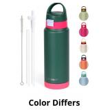 Insulated Water Bottle With Straw, 24 oz Leak Proo