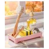 Modern Sponge Holder for Kitchen Sink, Ceramic-Loo