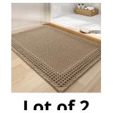 tchdio Waffle Bath Mat - Super Absorbent Bathroom
