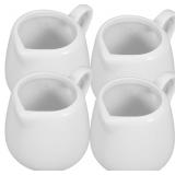 Cabilock 4Pcs Mini Milk Jugs Ceramic Creamer Pitch