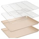 Nonstick Baking Sheet Pan Set, Cookie Sheets for O