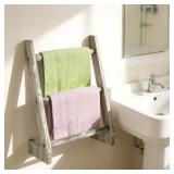 Towel Rack Wall Mounted Bathroom Wood Hand Towel S