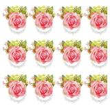 Jexine 12 Pcs Rose Wrist Corsage Bracelets Wedding
