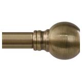 Antique Bronze Curtain Rods for Windows 48 to 84 I