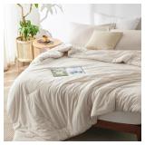 Bedsure King Size Comforter Set - Beige King Comfo