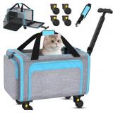 $163 3-in-1 Pet Carrier with Wheels, 18' x 11' x 1