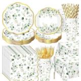 Potchen 452 Pcs Party Supplies Serve 50 Guests, Pa