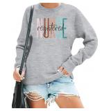 DUTUT Registered Nurse Sweatshirt for Women Nursin