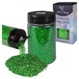 Holographic Chunky Glitter Powder, 6.35oz Emerald