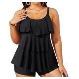 Yonique Womens TankiniTwo Piece Swimsuit