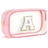 Initial Clear Makeup Bag - Make Up Bag Travel Toil