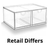 Prsildan Stackable Clear Makeup Organizer Acrylic
