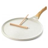 SENSARTE Nonstick Crepe Pan with Spreader, 12-Inch