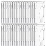 25 Pieces Vertical 2 ID Badge Holder Heavy Duty Pl