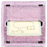 Note Holder, Rhinestone Note Holder, 4 x 4 Inches