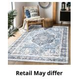 $137 Area Rug 5 7, Vintage Boho Rug,Ultra-Soft Low