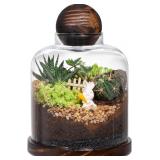 Yangbaga Large Glass Terrarium Succulent Plant Ter